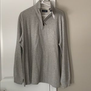 Chaps Gray 1/4 Zip